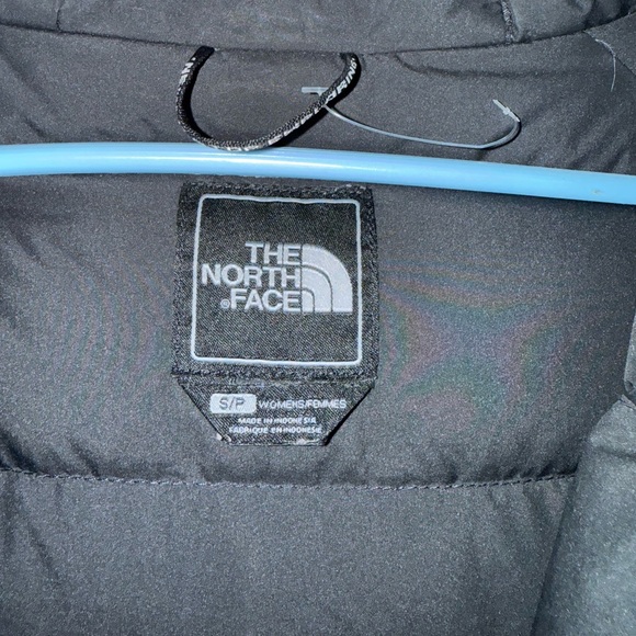 The North Face Arctic Parka Goose Down Hyvent Fur Hood Black Coat Womens Small - Picture 5 of 8